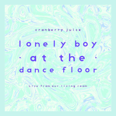 Live Album Cover Generator for a Pop Artist Featuring a Tie-Dye Background 3075h