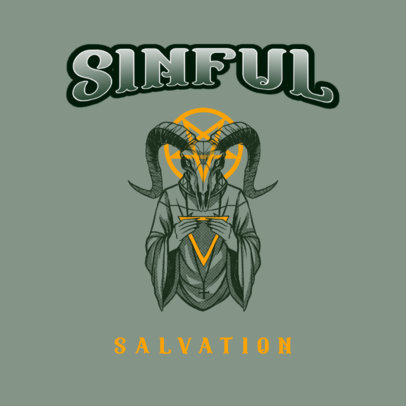 Diabolic Music Logo Maker for a Crust Punk Band