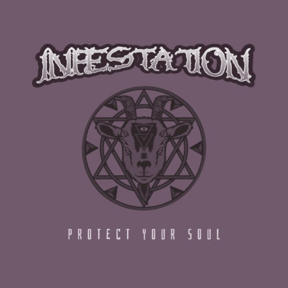 Trap-Metal Logo Generator with a Demonic Goat Graphic