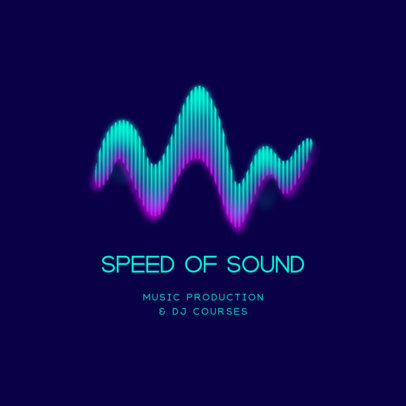 Music Producer Logo Maker with Sound Wave Graphics 3784