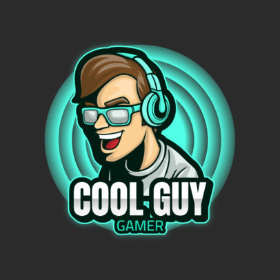 Logo Template Featuring Cool Illustrations of Gamers