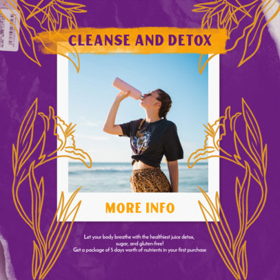 Instagram Post Maker for Multi-Level Marketing Companies Selling Detox Drinks 3066h