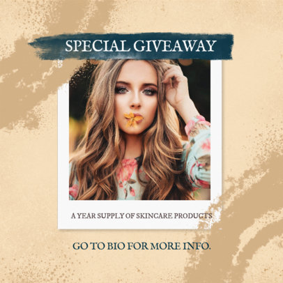 Instagram Post Maker for a Multi-level Marketing Beauty Products Giveaway 3066c