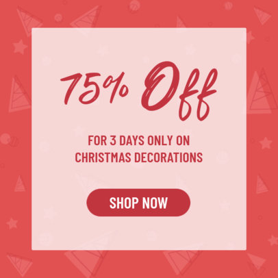 Ad Banner Design Template for Christmas Sales
