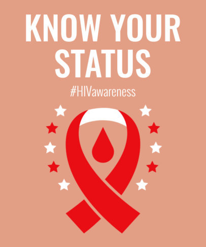 T-Shirt Design Maker for World AIDS Day 