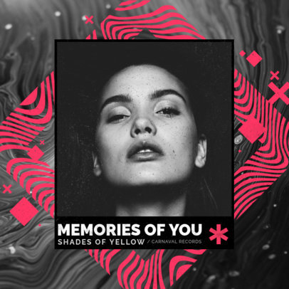 Album Cover Maker Featuring Abstract Backgrounds