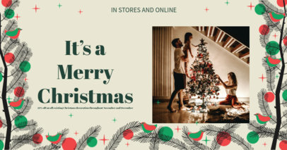 Facebook Post Creator for Christmas Sales Featuring a Cute Winter Layout 3089