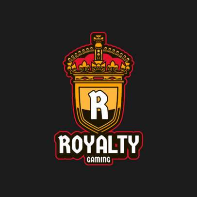 Gaming Logo Template Featuring a Royal Emblem