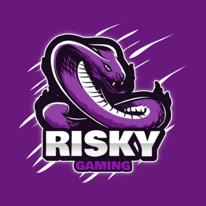 Gaming Team Logo Maker with a Snake Mascot Graphic