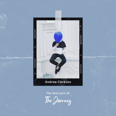 Album Cover Design Template Featuring a Minimal Lo-Fi Aesthetic