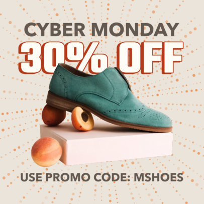 Instagram Post Generator for a Cyber Monday Shoes Sale