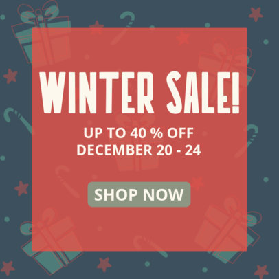 Ad Banner Creator to Announce a Special Winter Sale