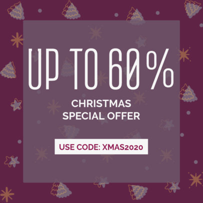 Ad Banner Template to Announce a Xmas Special Offer 