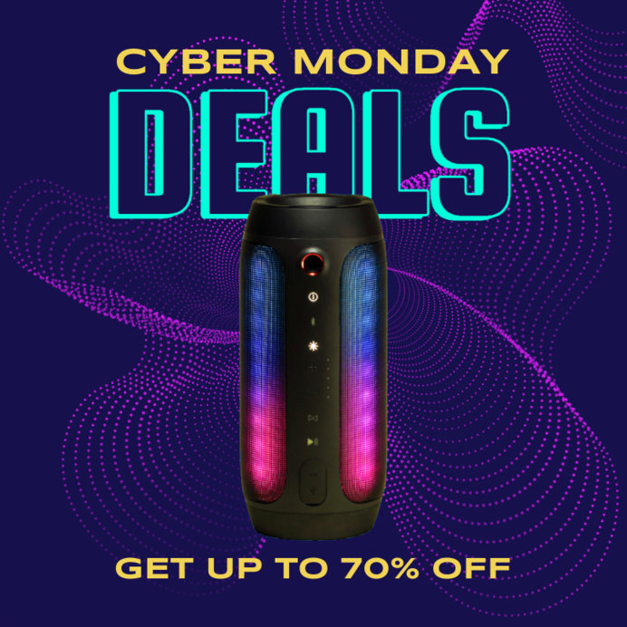 Instagram Post Generator for a Special Cyber Monday Deal on Technology Products