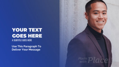 Slideshow Video Maker for a Conference Speakers' Profile 2414-el1