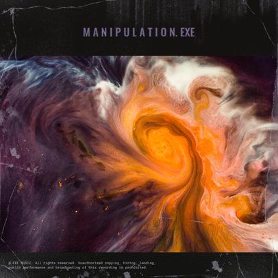 Cover Maker Featuring a Cosmic Picture for a Singer's Mixtape 3094j