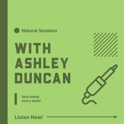 Instagram Post Design Maker for a Weekly Podcast About Music
