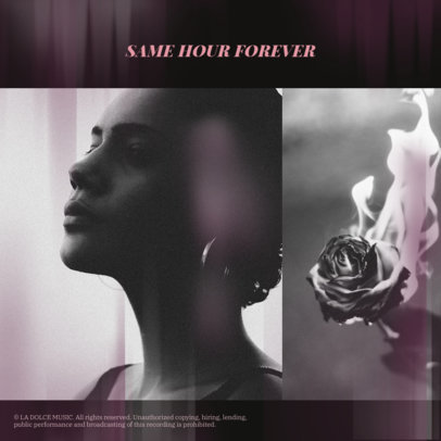 Electropop Music Album Cover Template