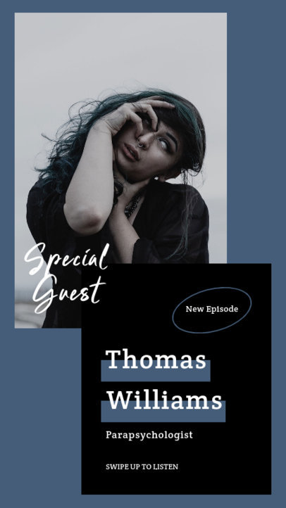 Instagram Story Design Template to Announce a Horror Podcast 3104-el1