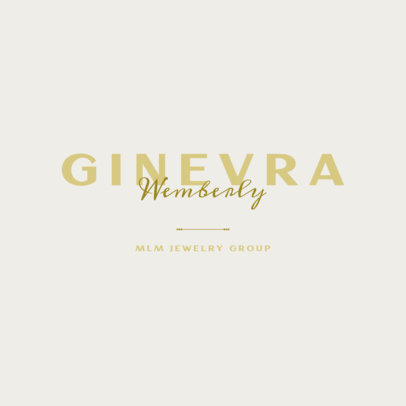 Typography Logo Creator for an MLM Jewelry Group
