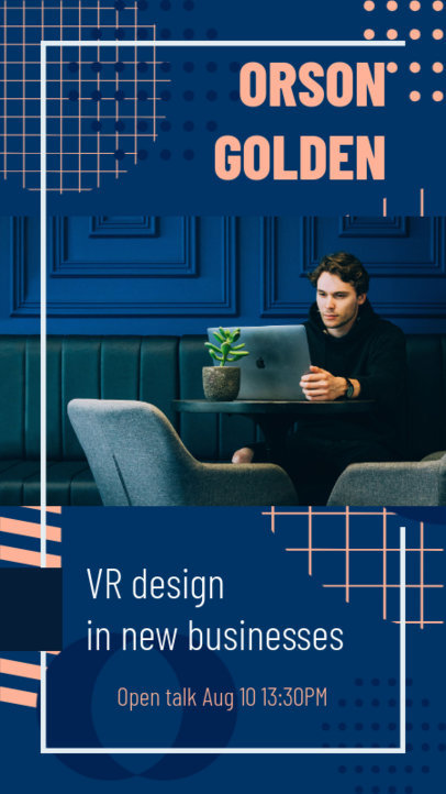 Instagram Story Design Template for an Online Business Conference 