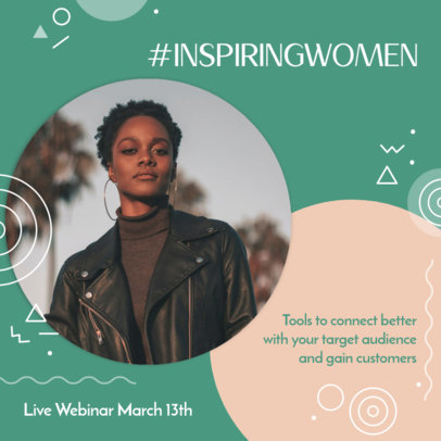 Online Instagram Post Template for a Live Webinar for Women