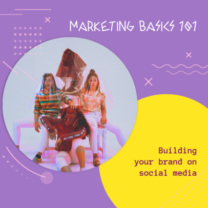 Instagram Post Template for an Online Marketing Course 