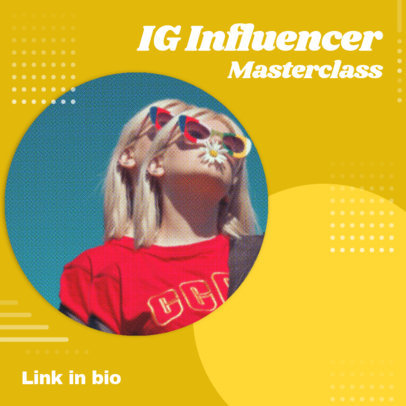 Colorful Instagram Post Generator for an Online Masterclass 