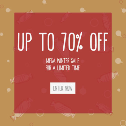 Christmas-Themed Ad Banner Maker for a Mega Sale