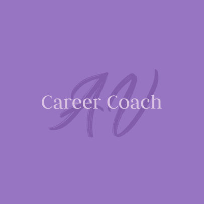 Logo Creator for a Career Coach Featuring Elegant Fonts