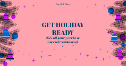 Facebook Post Maker for a Holiday Deal Featuring a Christmas Theme 3089h