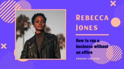 Thumbnail Design Template for a Business-Themed Channel