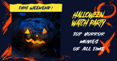 Facebook Post Design Maker for a Halloween Watch Party 