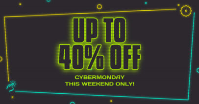 Cyber Monday-Themed Facebook Post Design Maker for a Weekend Sale 3102h