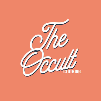 Lettering Logo Maker for an Urban Clothing Brand 