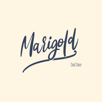 Lettering Logo Template for a Clothing Store 