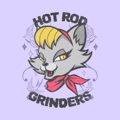 Logo Generator Featuring a Cat with a Bluegrass Style