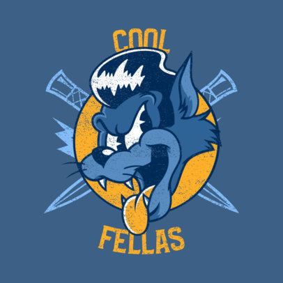 Cartoonish Logo Template Inspired by the Rockabilly Aesthetic 3799i