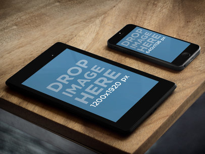 Google Nexus 7 Vs Apple iPhone 5s Grey On Terrace Table