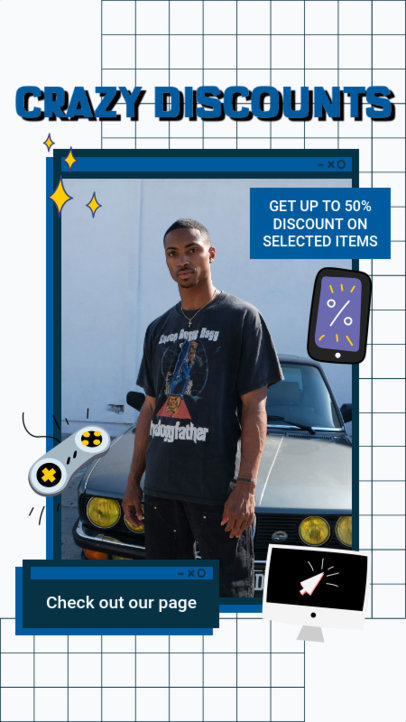 Instagram Story Design Template to Announce Cyber Monday Deals 3099d 