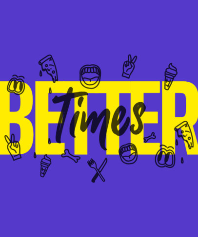 T-Shirt Design Generator with Big Text and Small Graphics 2982i