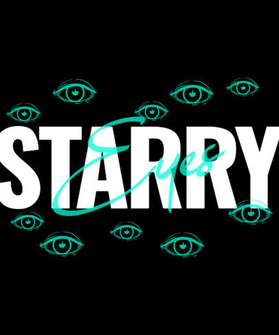 Cool T-Shirt Design Creator with Eyes All-Over