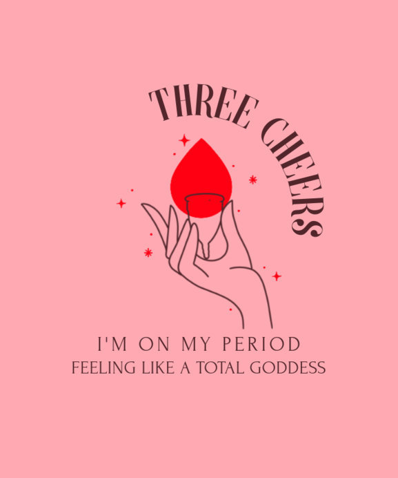Placeit - T-Shirt Design Template to Celebrate Periods Featuring a ...