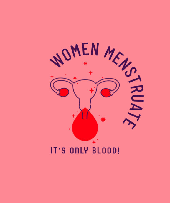 T-Shirt Design Maker Featuring a Menstrual Quote