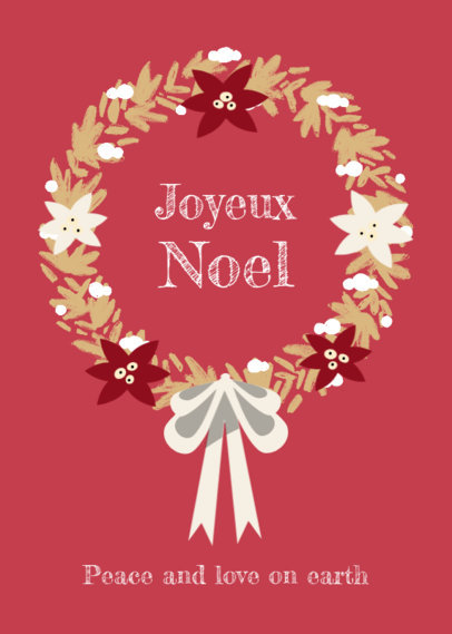 Greeting Card Design Maker to Wish a Joyful Christmas