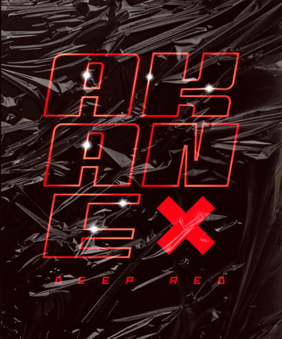 T-Shirt Design Maker Featuring Abstract Typography with a Girly Aesthetic 3804c