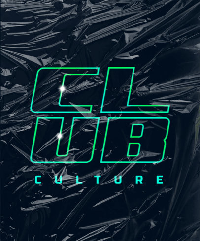 T-Shirt Design Creator Featuring Typography with a Plastic Wrap-Style Filter 3804e