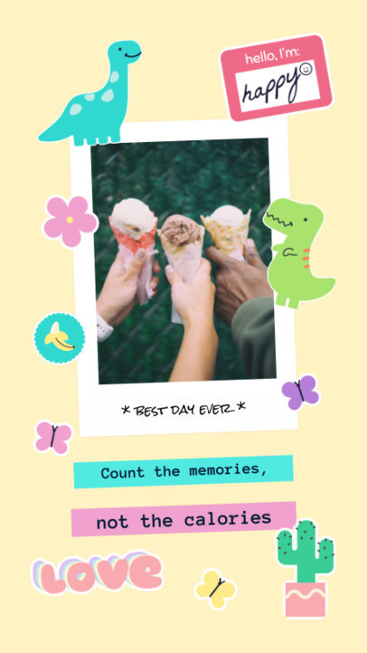 Phone Case Design Maker with Dinosaur Stickers 3118e