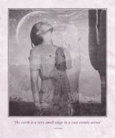 Retro T-Shirt Design Generator with a Philosophy Quote 3128c