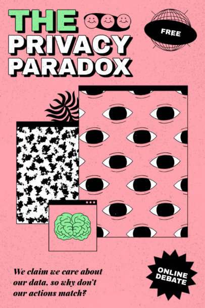 Cool Poster Design Creator Featuring a Surreal Illustration 